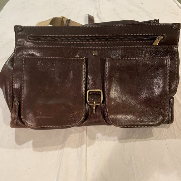 BALLY BROWN LEATHER BRIEFCASE BUSINESS BAG LAPTOP - Picture 3 of 15